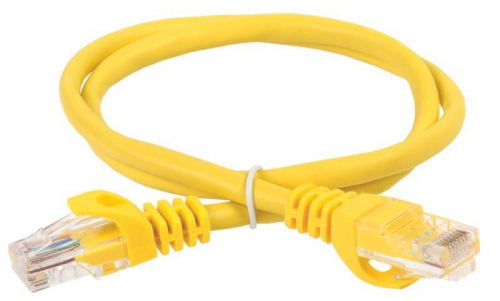 Патч-корд кат.5E UTP 3м желт. ITK PC05-C5EU-3M