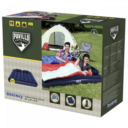 Матрас надуаной 203х152х22см+ручной насос+2 подушки (67374) Bestway 6941607343982 фото 5