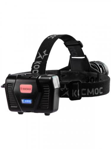 Фонарь налобный аккум. 10Вт Laser LED/Li-ion18650 3х1200мА.ч алюм. КОСМОС (KOC854Lit) фото 3