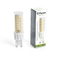 Лампа светодиодная LB-436 13Вт JCD 4000К G9 230В FERON 38153