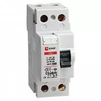 Выключатель дифференциального тока (УЗО) 2п 63А 300мА тип AC (электромех.) EKF elcb-2-63-300-em