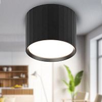 Светильник OL39 BK GX53 IP20 настен./потолочн. спот черн. Эра Б0056388