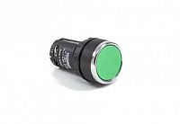 Кнопка нажимная моноблочная 22мм IP 40 2НЗ зел. EMAS MB202DY