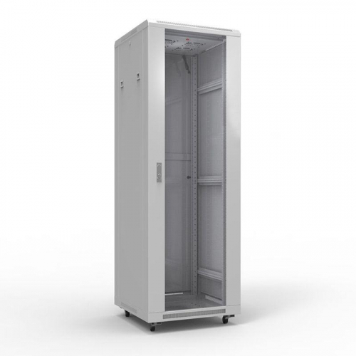 Шкаф напольный 19дюйм Standart 47U 600х600мм передняя дверь стекло задняя дверь метал. RAL7035 Rexant 04-2304 фото 3