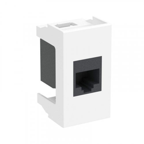 Розетка компьютерная 1-м 1мод. Viva RJ45 кат.5E бел. DKC 45037 фото 2