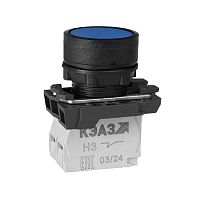 Кнопка КМЕ4111м-синий-1но+1нз-цилиндр-IP40 КЭАЗ 274152
