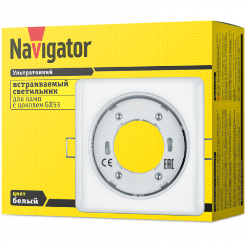 Светильник точечный 14 213 NGX-S2-001-GX53 бел. Navigator 14213 фото 3