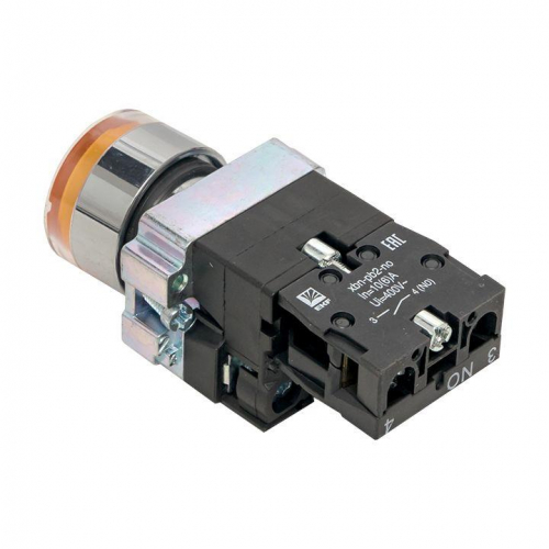 Кнопка BA51 с подсветкой 24В желт. NO PROxima EKF xb2-bw51-24 фото 5