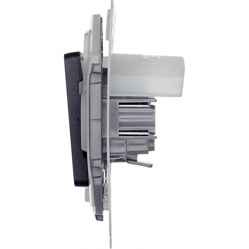 Переключатель 1-кл. Inspiria 10А IP44 250В 10AX механизм антрацит IEK 673673 фото 6