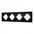 Рамка 4-м FRM-TENDO-PL-4-BK пластик. черн. Arlight 053848