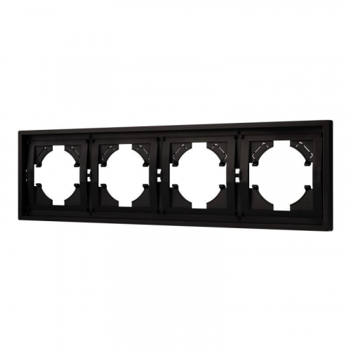 Рамка 4-м FRM-TENDO-PL-4-BK пластик. черн. Arlight 053848