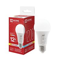 Лампа светодиодная LED-A60-VC 12Вт 3ССТ 3000/4000/6500К E27 1200лм 230В с переключателем на лампе IN HOME 4690612067520
