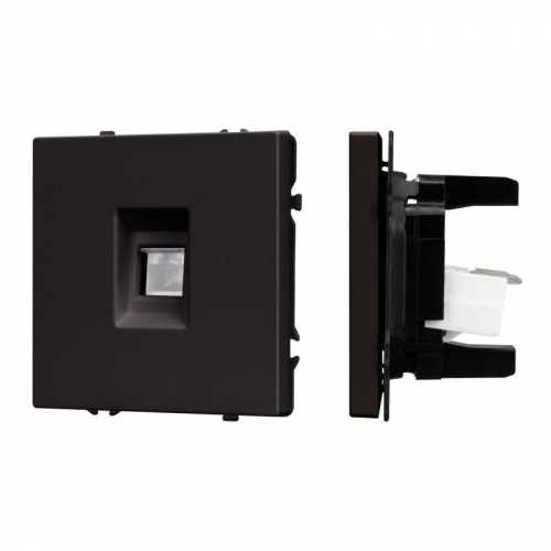 Розетка компьютерная SCT-NOBE-MPC1-SFPL-BK RJ45 кат.6 механизм Arlight 054305