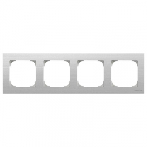 Рамка 4-м Sky нерж. сталь ABB 2CLA857400A1401