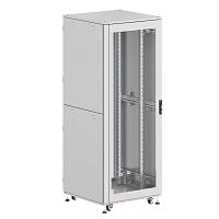 Шкаф напольный IT-CQE-N 19дюйм 42U 800х800мм крыша с вырубкой; дверь перфорир. и двойн. перфорир.; двойн. боков. панели; разобран. RAL7035 сер. DKC R5ITN42808FP1P2SG