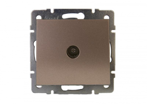 Механизм розетки проходной TV Рейн матов. бронз. LEZARD 703-3188-129