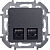 Розетка компьютерная 2-м Inspiria RJ45 кат.6 UTP механизм антрацит IEK 673843