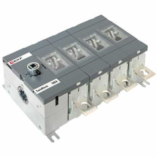 Рубильник 4п 160А без рукоятки управления TwinBlock EKF tb-s-160-4p фото 7