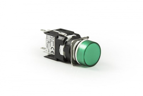 Арматура сигнальная 16мм круглая 12-24 AC/DC зел. EMAS D090YXY
