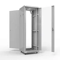 Шкаф напольный 19дюйм Standart 47U 600х800мм передняя дверь стекло задняя дверь метал. RAL7035 Rexant 04-2303