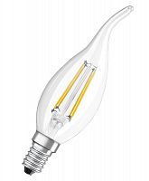 Лампа светодиодная филаментная Retrofit BA 4Вт (замена 40Вт) прозр. 2700К тепл. бел. E14 470лм угол пучка 300град. 220-240В OSRAM 4058075434226