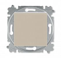 Переключатель кнопочный 1-кл. СП Levit IP20 кофе макиато/бел. ABB 2CHH598645A6018