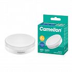 Лампа светодиодная LED15-GX53/865/GX53 15Вт таблетка матовая 6500К холод. бел. GX53 220В Camelion 13648
