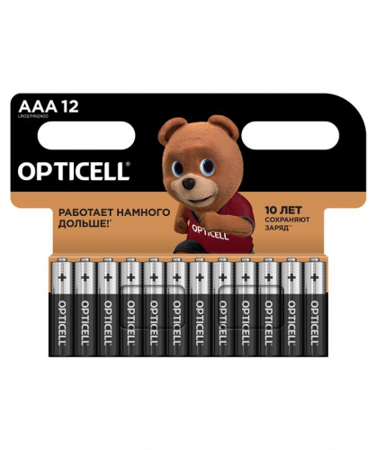 Элемент питания алкалиновый AAA/LR03 (блист.12шт) Basic Opticell 5051011/6051011