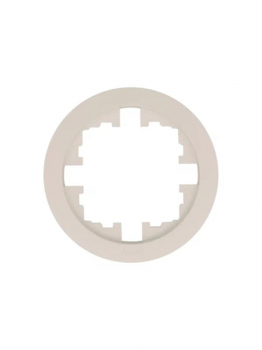 Рамка 1-м OSEN горизонт. круглая сл. кость LEZARD 744-9000-146