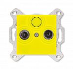 Розетка TV-R Levit оконечная желт. ABB 2CHH083503A6064
