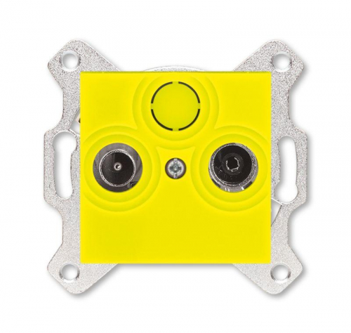 Розетка TV-R Levit оконечная желт. ABB 2CHH083503A6064