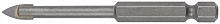 Сверло по кафелю и стеклу 6х75мм шестигранный U-хвостовик под биту КУРС 35464
