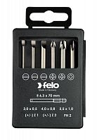 Набор бит SL/Z (+/-) Industrial 70мм в кейсе (уп.6шт) Felo 03192716
