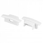 Заглушка LINE-2308-F с отверстием WHITE пластик (комплект) Arlight 044238