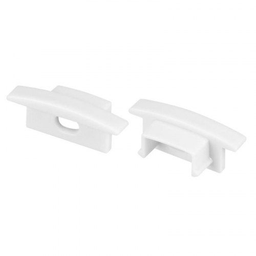 Заглушка LINE-2308-F с отверстием WHITE пластик (комплект) Arlight 044238