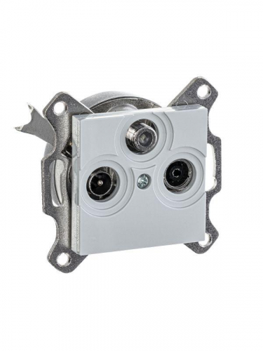 Розетка TV-R-SAT Levit единственная сер. ABB 2CHH083303A6016 фото 4