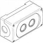 Корпус кнопочного поста MEP2-0 на 2 эл. ABB 1SFA611812R1000