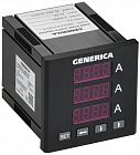 Амперметр цифровой щитовой 3ф 72х72 LED GENERICA IDA11-5-3-0-LED-G