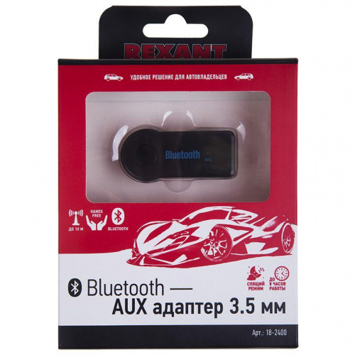 Адаптер Bluetooth - AUX 3.5мм Rexant 18-2400 фото 4