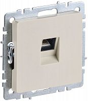 Розетка компьютерная СП RJ45 кат.6 BRITE РК11-БрКр механизм беж. IEK BR-K10-2-K10