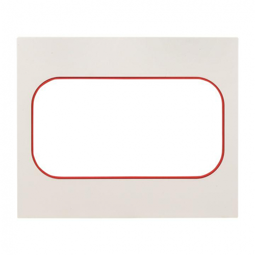 Рамка для розетки 2-м Стокгольм бел. с линией цвета красн. PROxima EKF EYM-G-304-20 фото 7