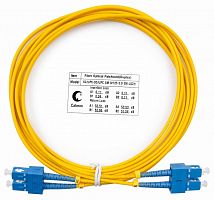 Шнур оптический FOP(d)-9-SC-SC-3m duplex SC-SC 9/125 sm 3м LSZH Cabeus 7366c