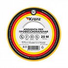 Изолента ПВХ профессиональная 0.18х19мм 20м желт. (уп.10шт) Kranz KR-09-2802
