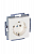 Механизм розетки 1-м СП Basic 16А IP20 250В сл. кость ABB 2CKA002011A3857