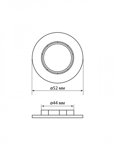 Кольцо для патрона Е27, термостойкий пластик, белый, Б/Н TDM фото 4