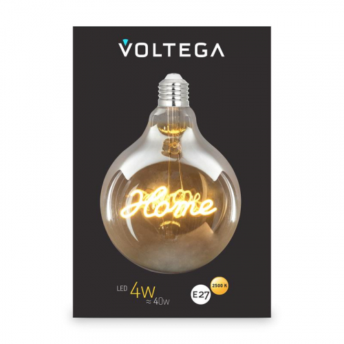Лампа светодиодная Loft Led G125 4Вт 2500К E27 Voltega 8551 фото 6
