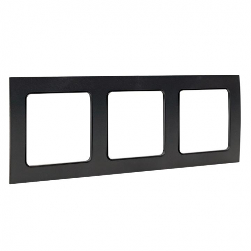 Рамка 3-м Стокгольм черн. PROxima EKF EAM-G-302-30 фото 3
