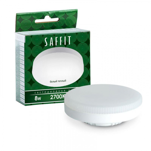 Лампа светодиодная SB08 8Вт 2700К GX53 230В SAFFIT 55185