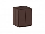 Выключатель 2-кл. ОП AtlasDesign PROFI IP54 10AX корич. SE ATN546051