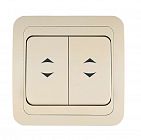 Переключатель проходной 2-кл. СП Mimoza 10А IP20 крем./крем. Makel 25026